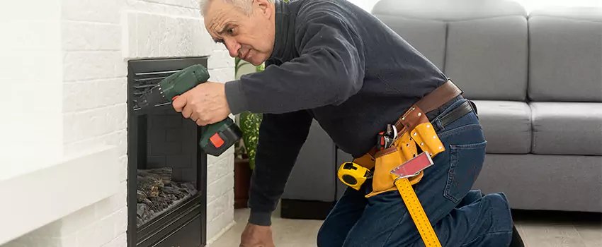 New Indoor Fireplace Installation in Massapequa Park, New York