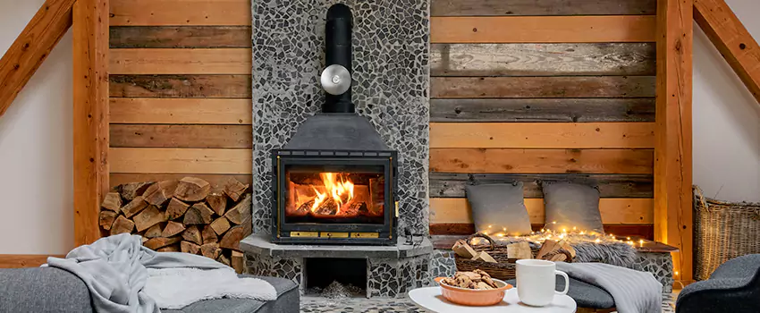 Thelin Hearth Products Direct Vent Gas Stove Fireplace Inspection in Massapequa Park, New York